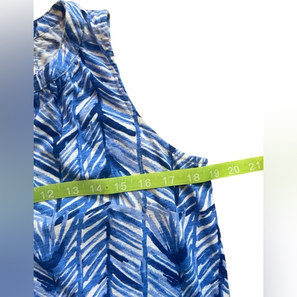 Lilly Pulitzer Lapis Blue Costa Kipper Top Size Small - Picture 5 of 5